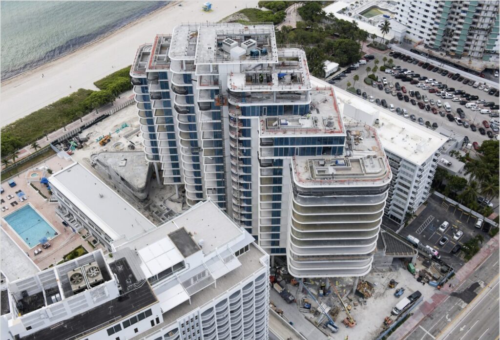 Luxury mid rise building northern view